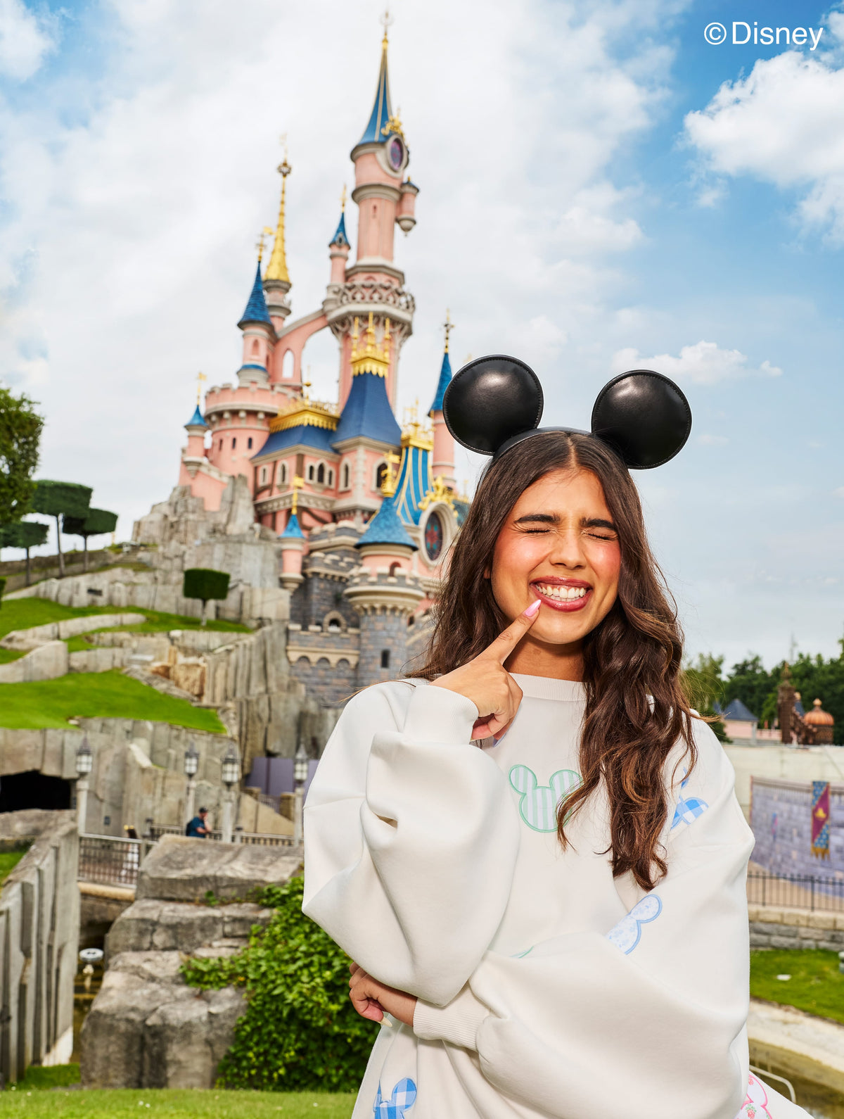 Disney Mickey Mouse Patch Oversized Sweatshirt - Image 1