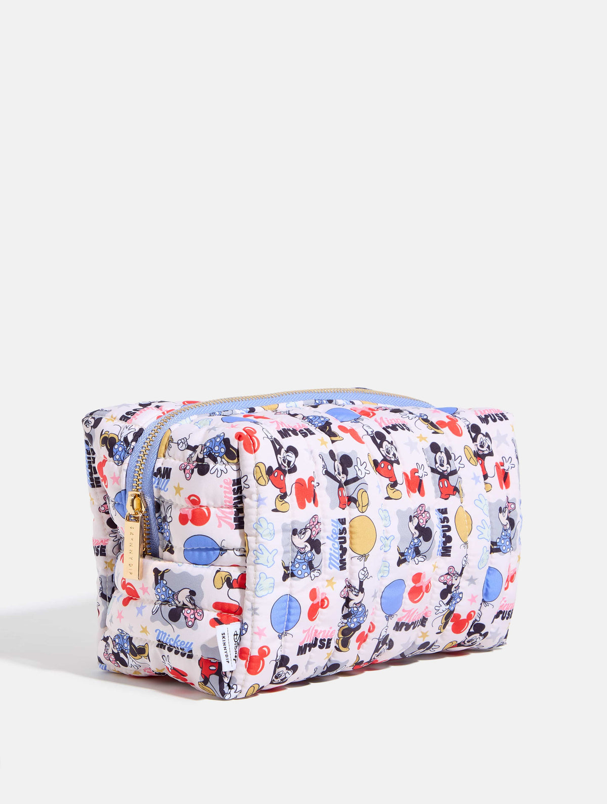 Disney Mickey Mouse Quilted Makeup Bag 2pc Set - Image 4