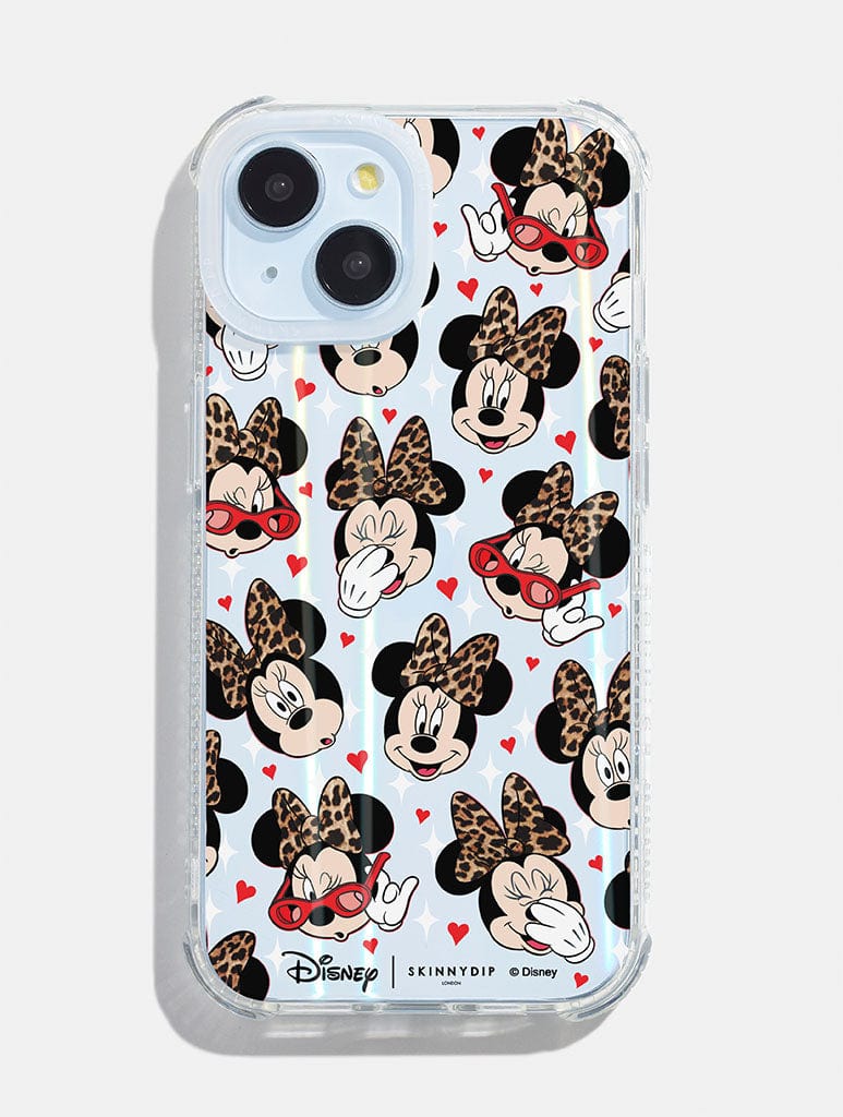 Disney Minnie Leopard Print Shock iPhone Case - Image 1