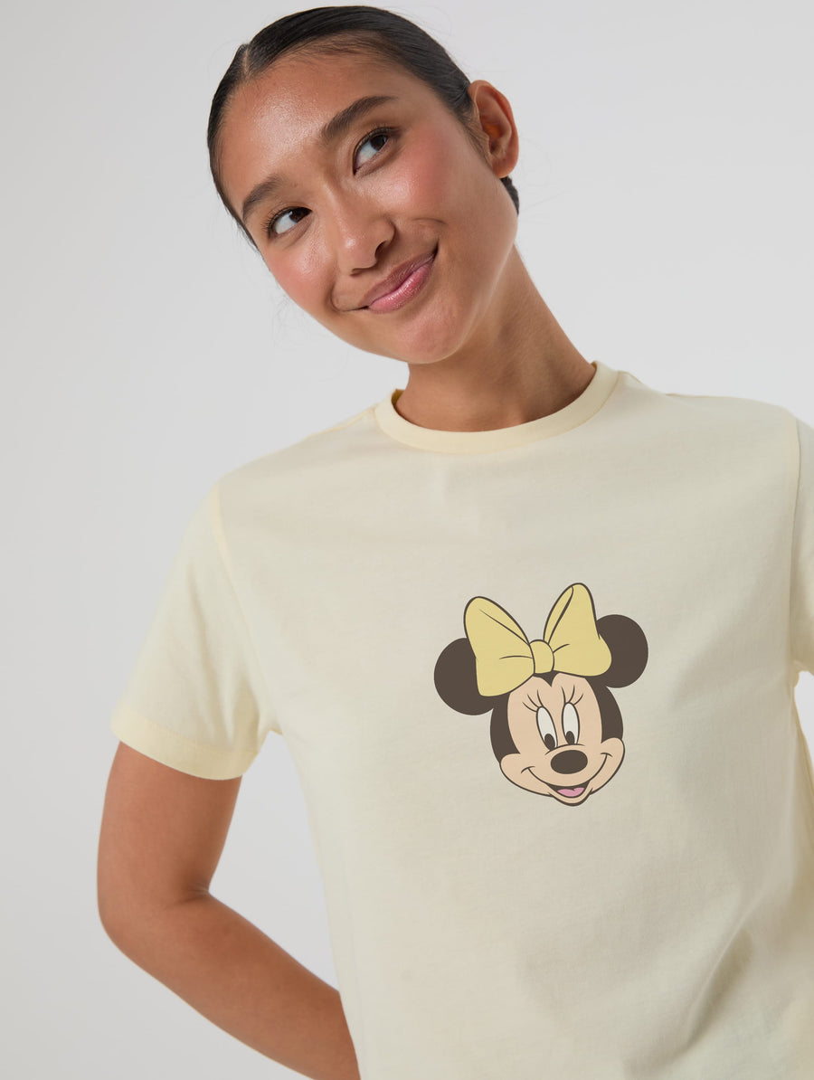 Disney Minnie Mouse Baby T-Shirt In Butter Yellow