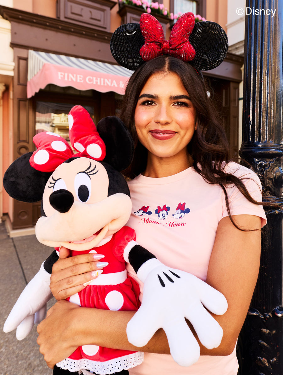 Disney Minnie Mouse Faces Baby T-Shirt In Pink - Image 1