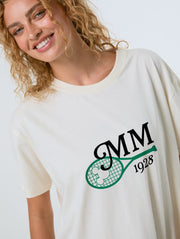 Disney Minnie Mouse Queen of Swing Tennis T-Shirt In White