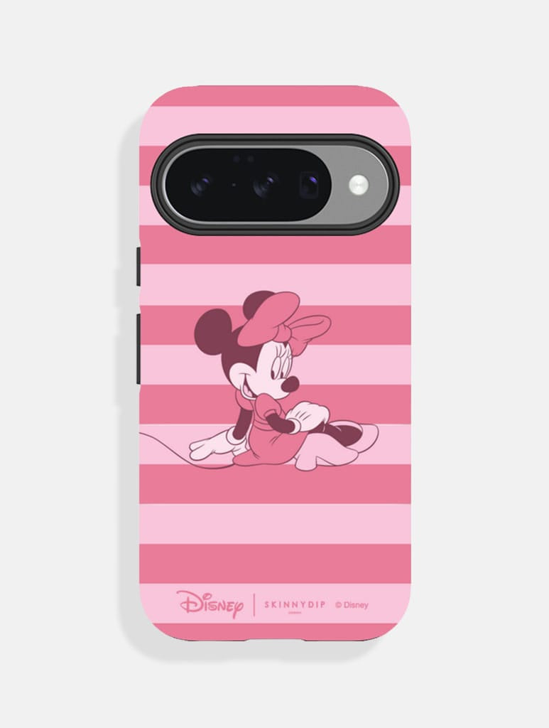 Disney Minnie Mouse Stripe Ultra Protective Google Pixel Case - Image 1