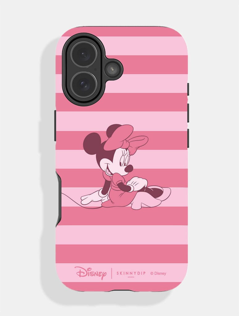 Disney Minnie Mouse Stripe Ultra Protective iPhone Case - Image 1