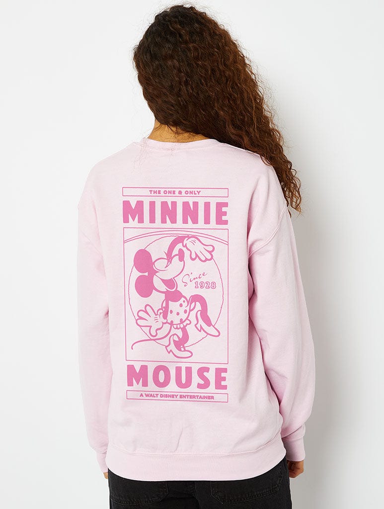 Disney Minnie Mouse Vintage Sweatshirt in Pink - Image 1