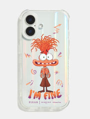 Disney Pixar Anxiety I'm Fine Shock iPhone Case