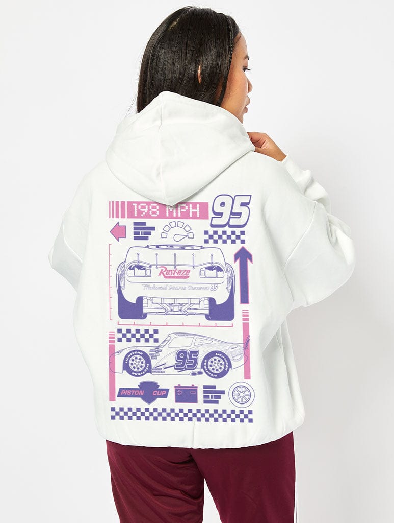 Disney Pixar Cars Hoodie in White - Image 1