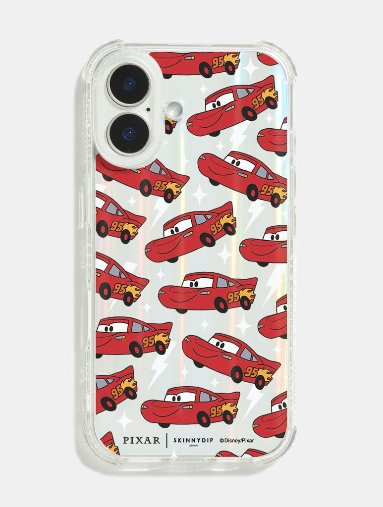 Disney Pixar Cars Lightning McQueen Repeat Shock iPhone Case - Image 1