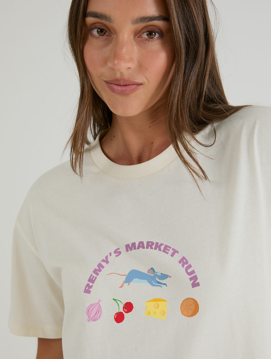 Disney Pixar Ratatouille Remy’s Market T-Shirt In White