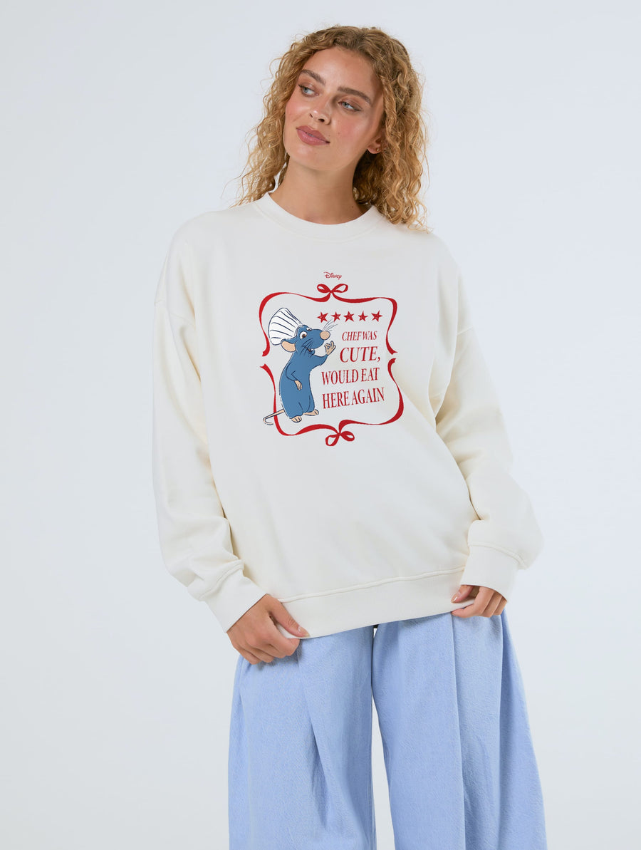 Disney Pixar Ratatouille Review Sweatshirt In White