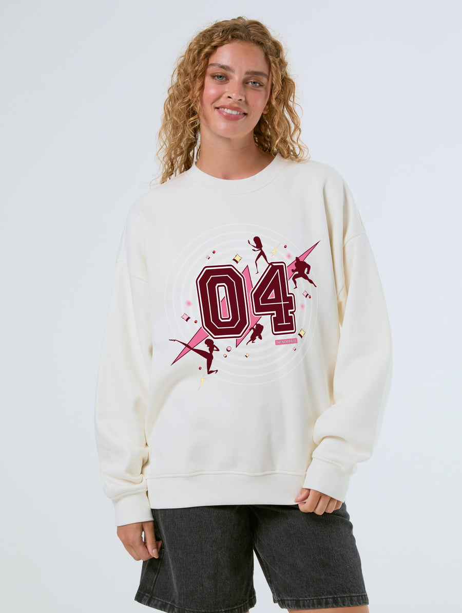 Disney Pixar The Incredibles Poster Sweatshirt In White