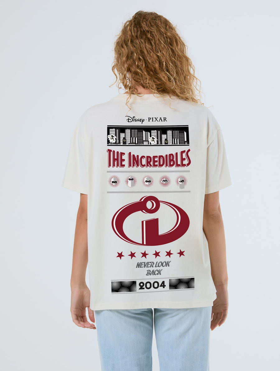 Disney Pixar The Incredibles Poster T-Shirt In White - Image 1