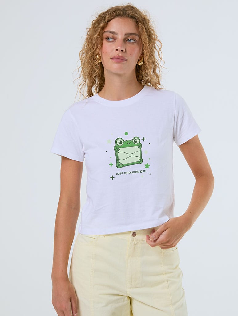 Disney Pixar Toy Story 5 Lily Pad Baby T-Shirt In White