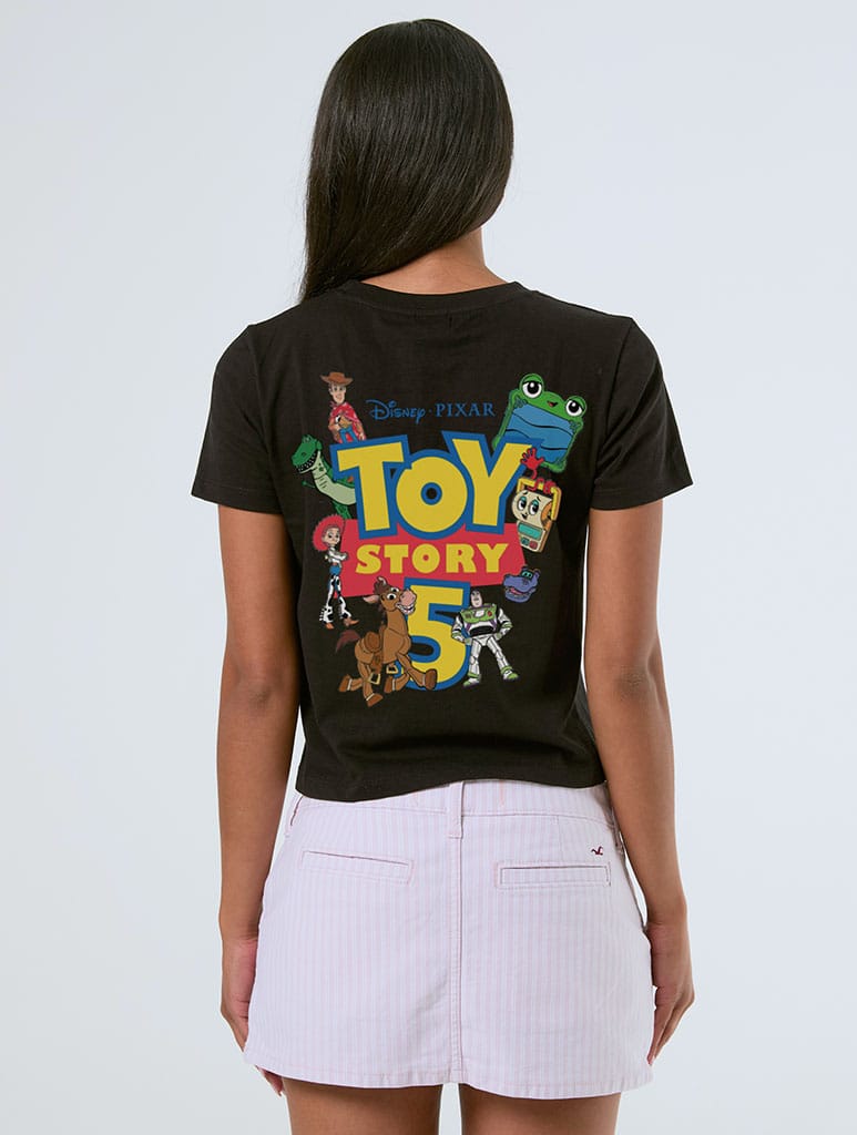 Disney Pixar Toy Story 5 Poster Baby T-Shirt In Black