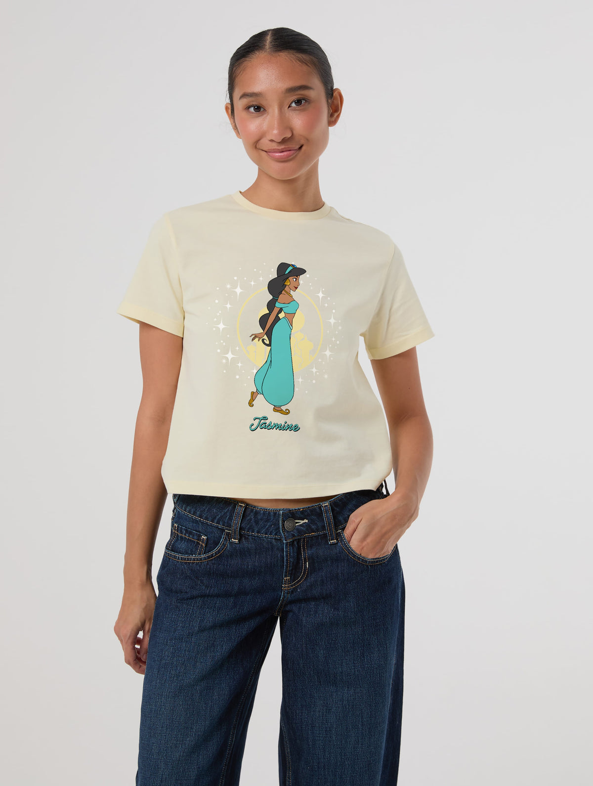 Disney Princess Jasmine Baby T-Shirt In Butter Yellow - Image 1
