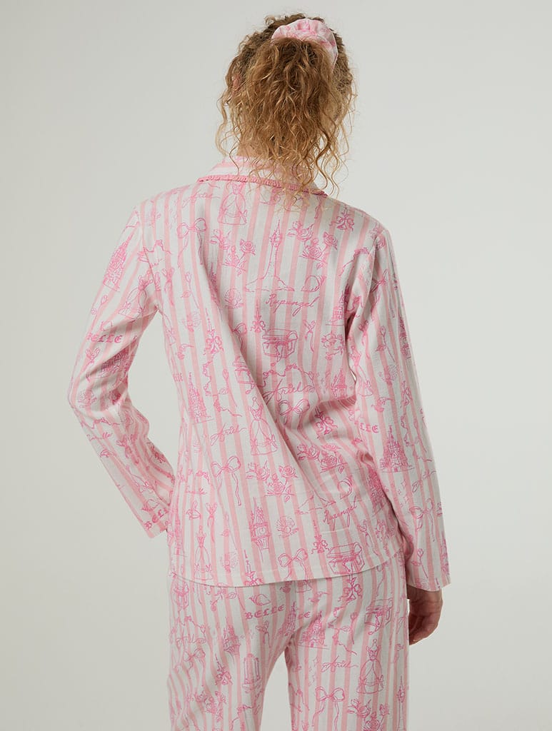 Disney Princess Stripe Pyjama Set with Scrunchie - Image 5