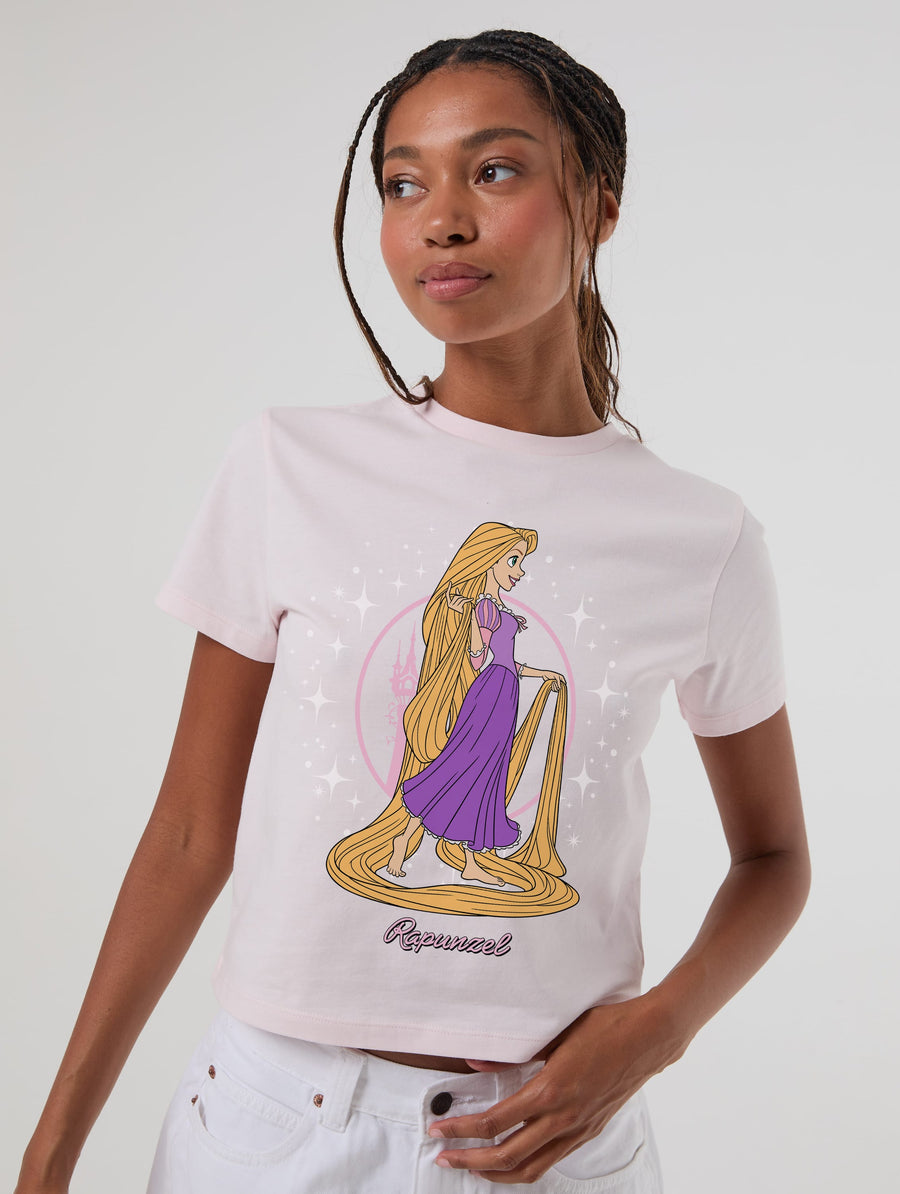 Disney Rapunzel Baby T-Shirt In Pink - Image 1