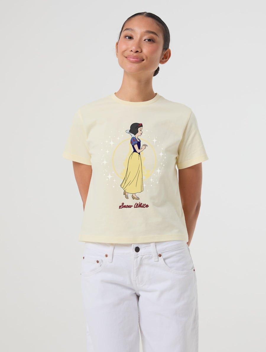 Disney Snow White Baby T-Shirt In Butter Yellow - Image 1