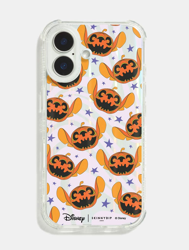 Disney Stitch Pumpkin Shock iPhone Case - Image 1