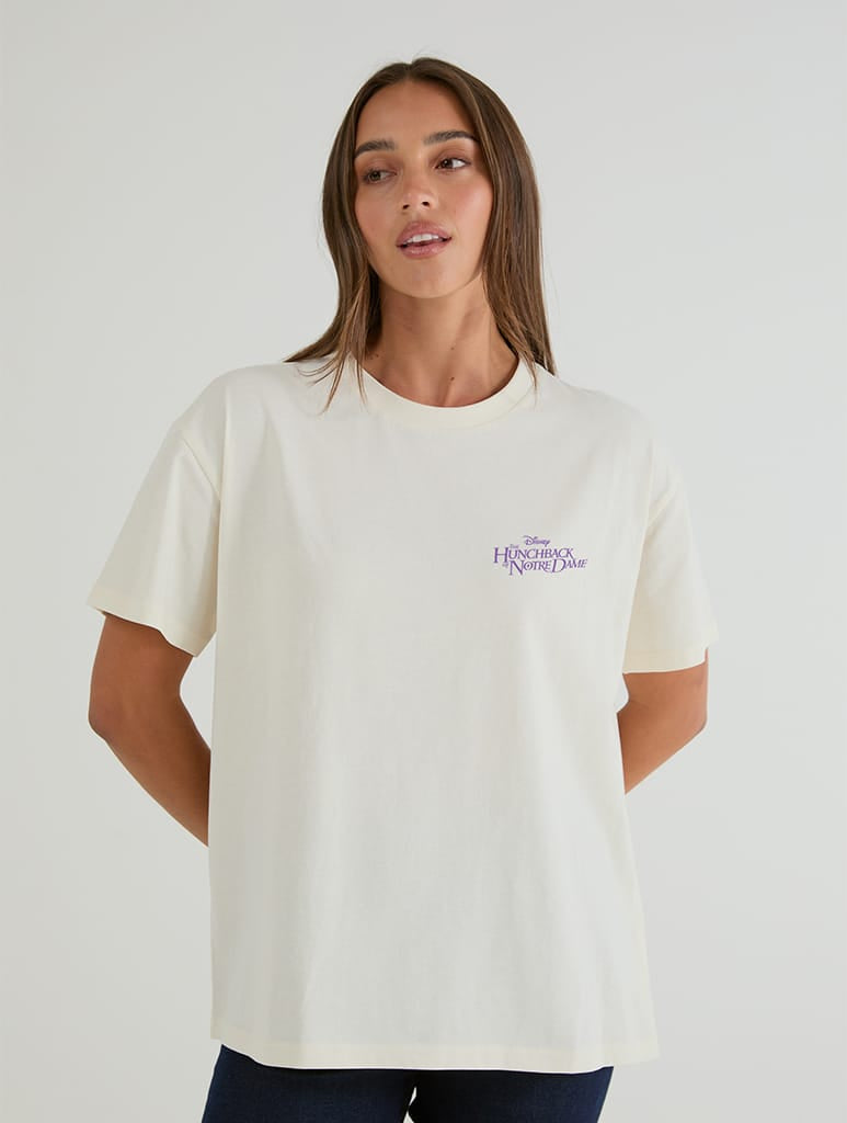 Disney The Hunchback Of Notre Dame Poster T-Shirt In White