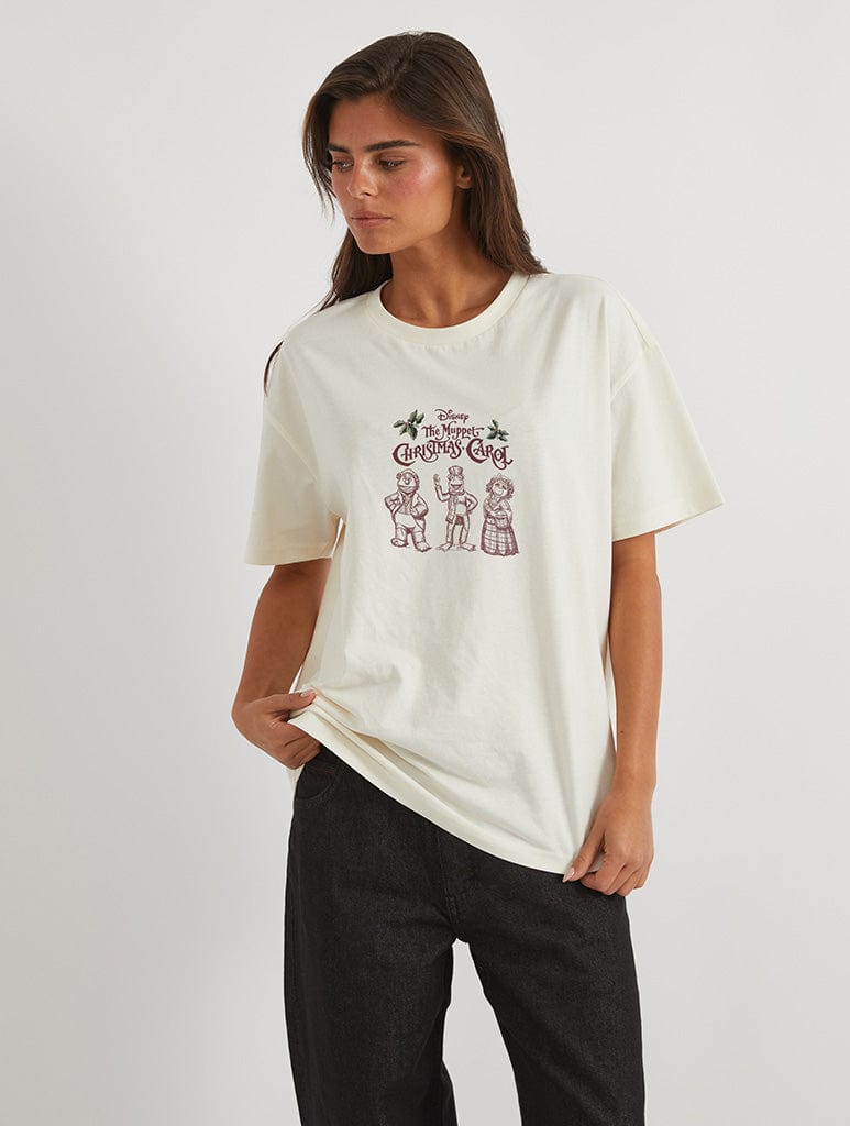 Disney The Muppets Christmas Carol Poster T-Shirt In White