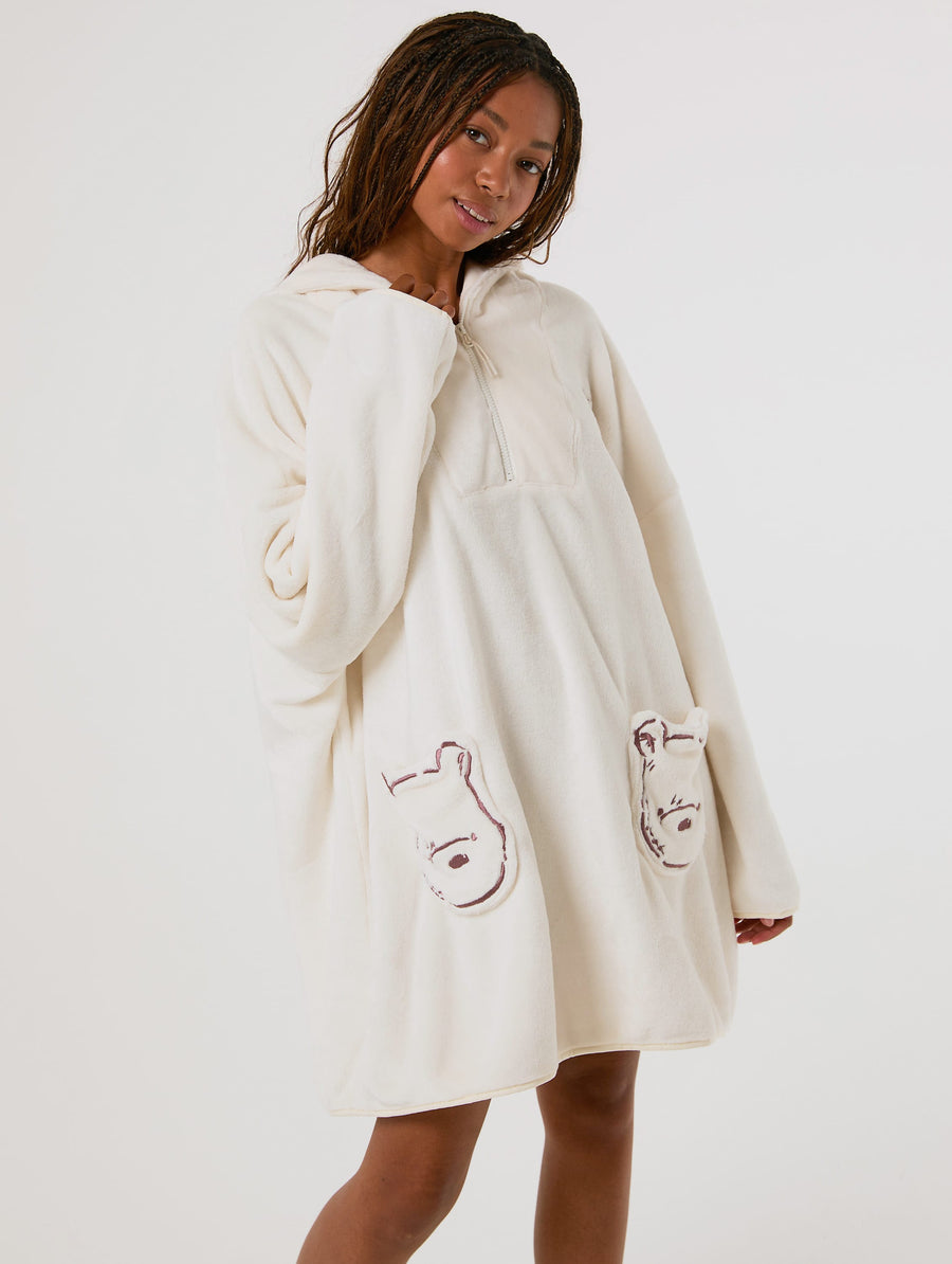 Disney Winnie the Pooh 3D Ears Blanket Hoodie - Image 1