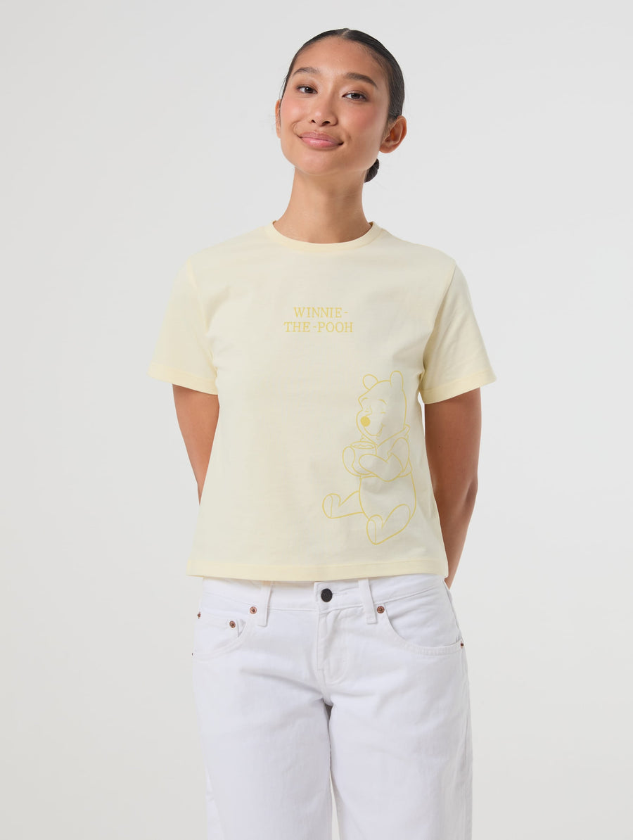 Disney Winnie The Pooh Baby T-Shirt In Butter Yellow - Image 1