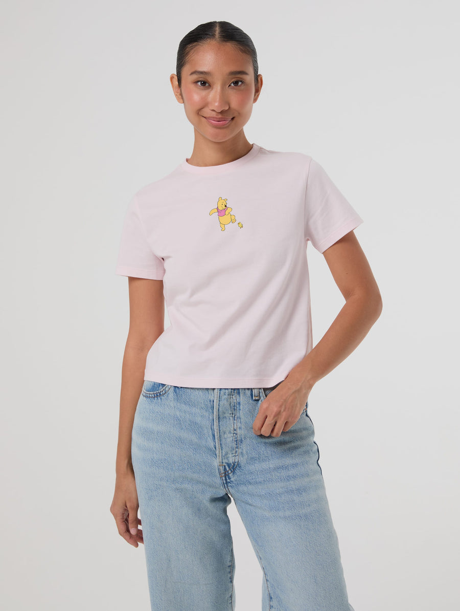 Disney Winnie The Pooh Duckling Baby T-Shirt In Pink