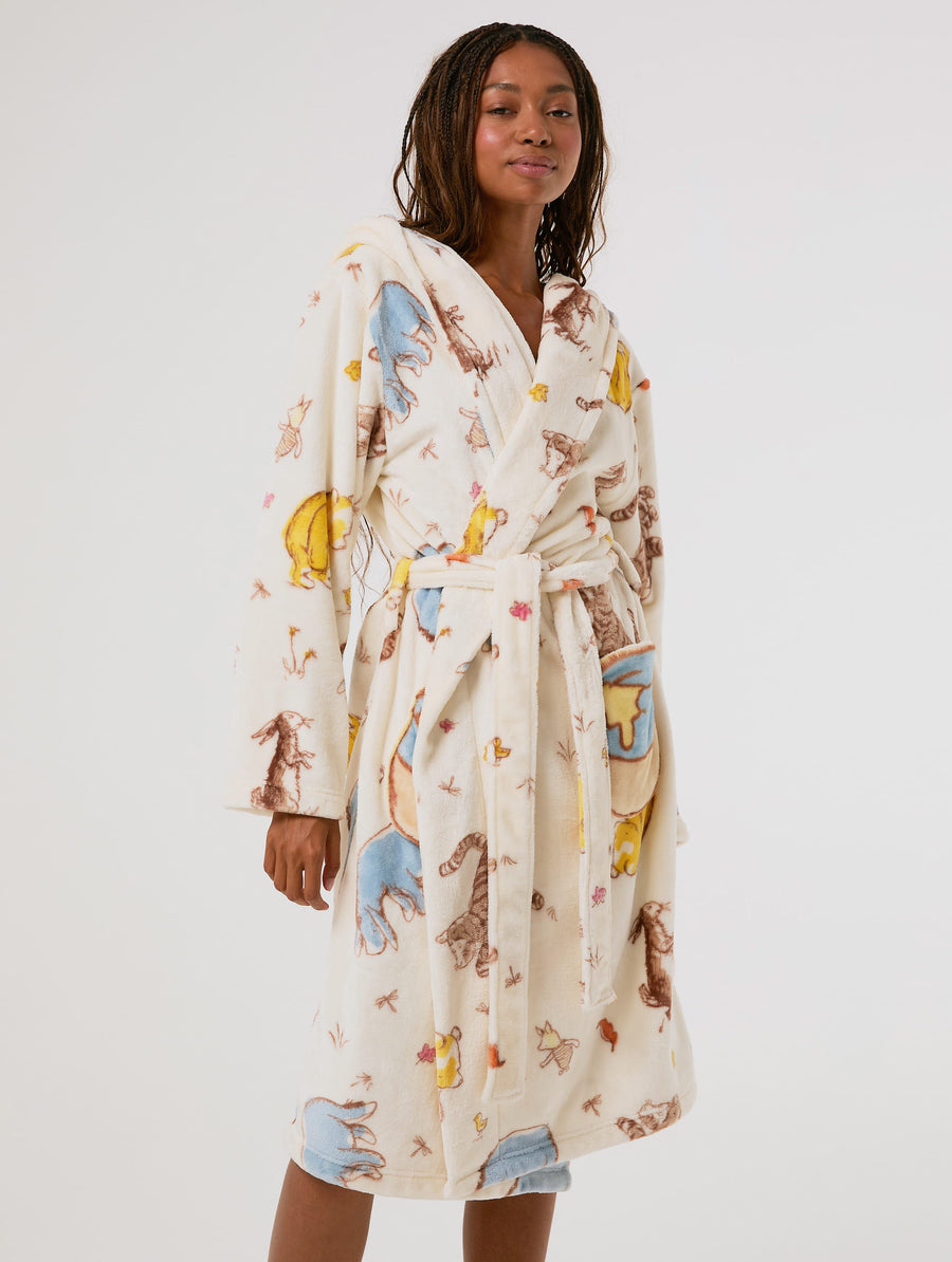 Disney Winnie the Pooh Ecru Dressing Gown - Image 1