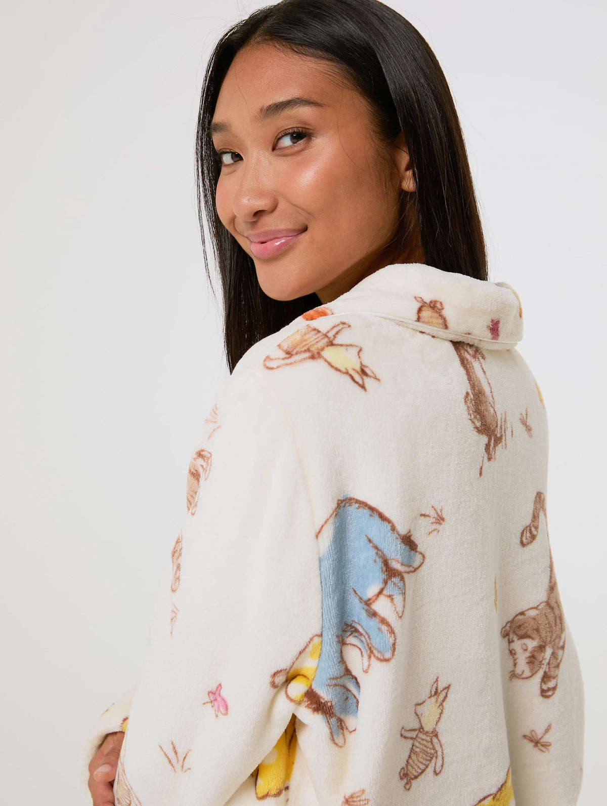 Disney Winnie The Pooh Ecru Fleece Pyjama Set - Image 8