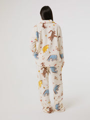 Disney Winnie The Pooh Ecru Fleece Pyjama Set