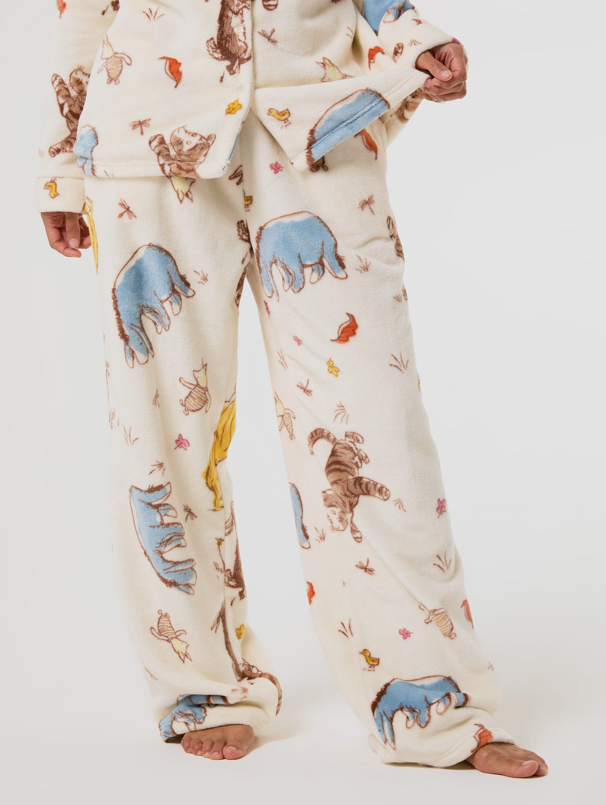Disney Winnie The Pooh Ecru Fleece Pyjama Set - Image 7