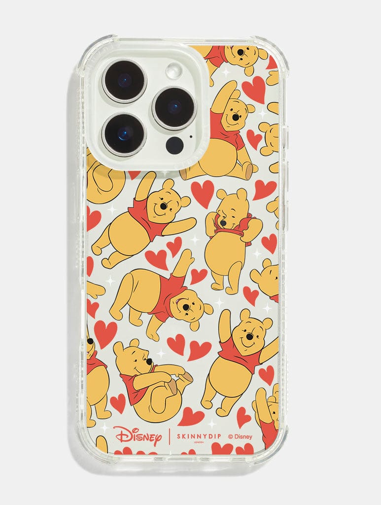 Disney Winnie The Pooh Hearts Shock iPhone Case - Image 1