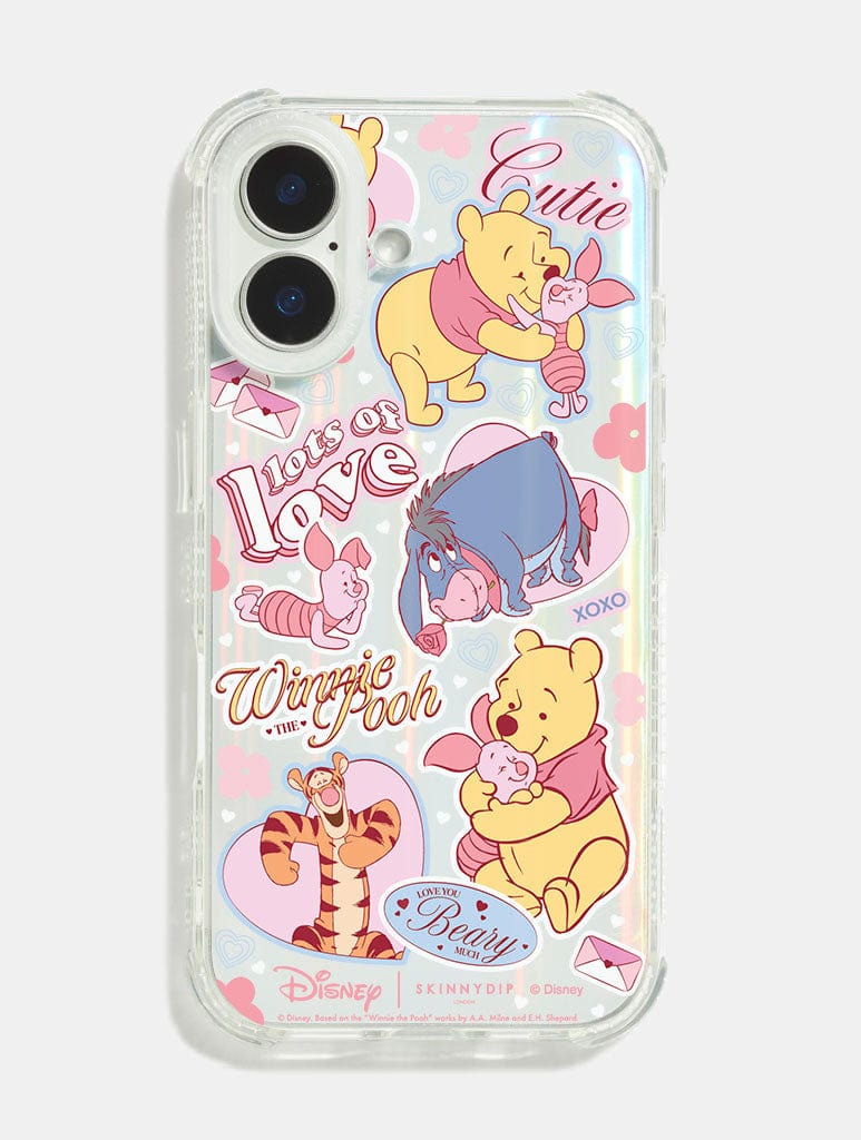 Disney Winnie The Pooh Love Sticker Shock iPhone Case - Image 1