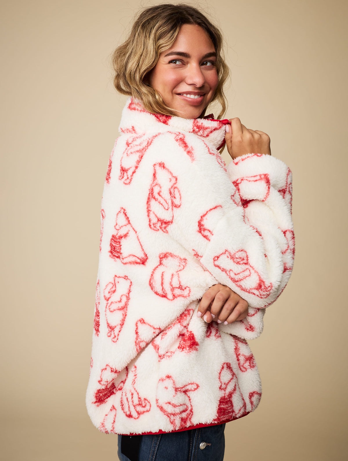 Disney Winnie the Pooh Outline Fleece Jacket - Image 3