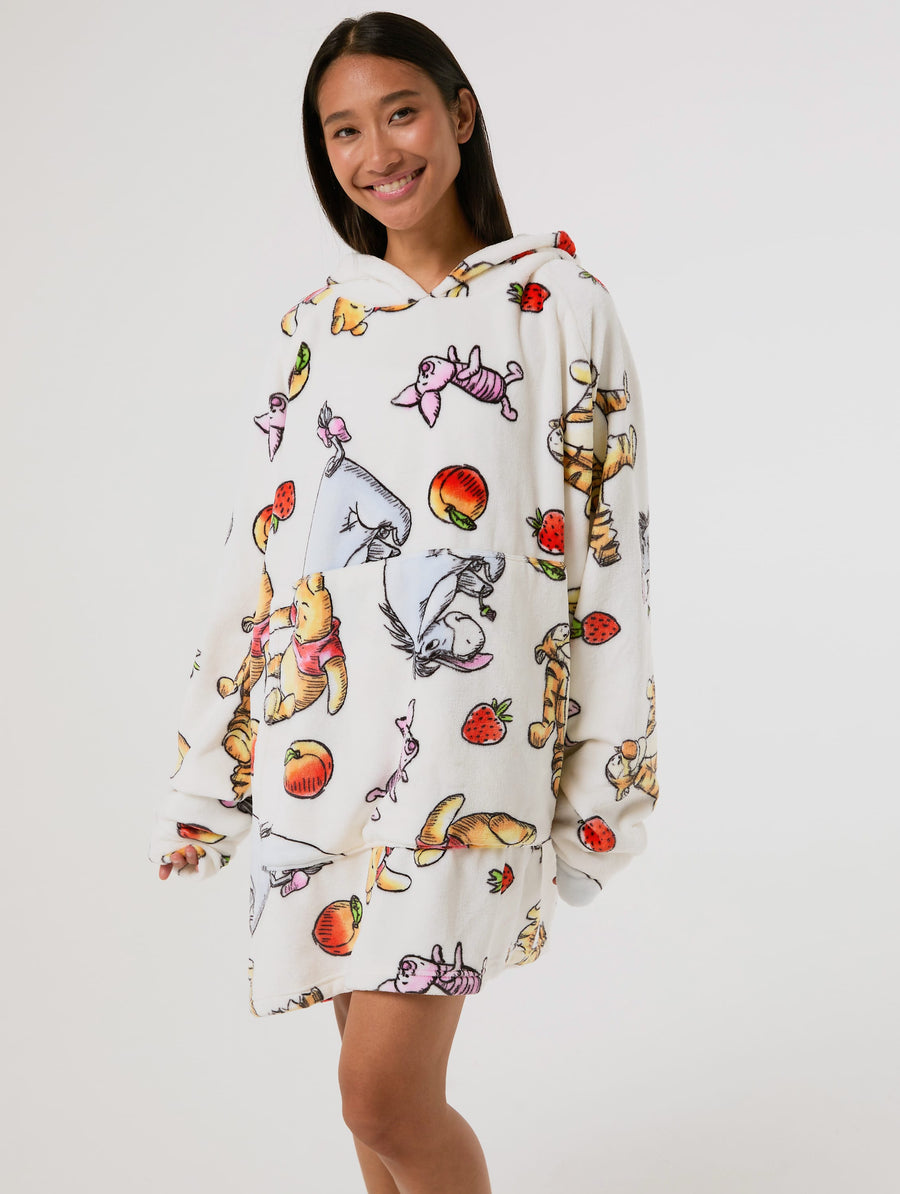 Disney Winnie the Pooh Strawberry Blanket Hoodie - Image 1