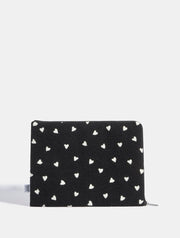 Ditsy Heart Fuzzy Laptop Case