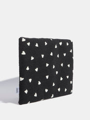 Ditsy Heart Fuzzy Laptop Case