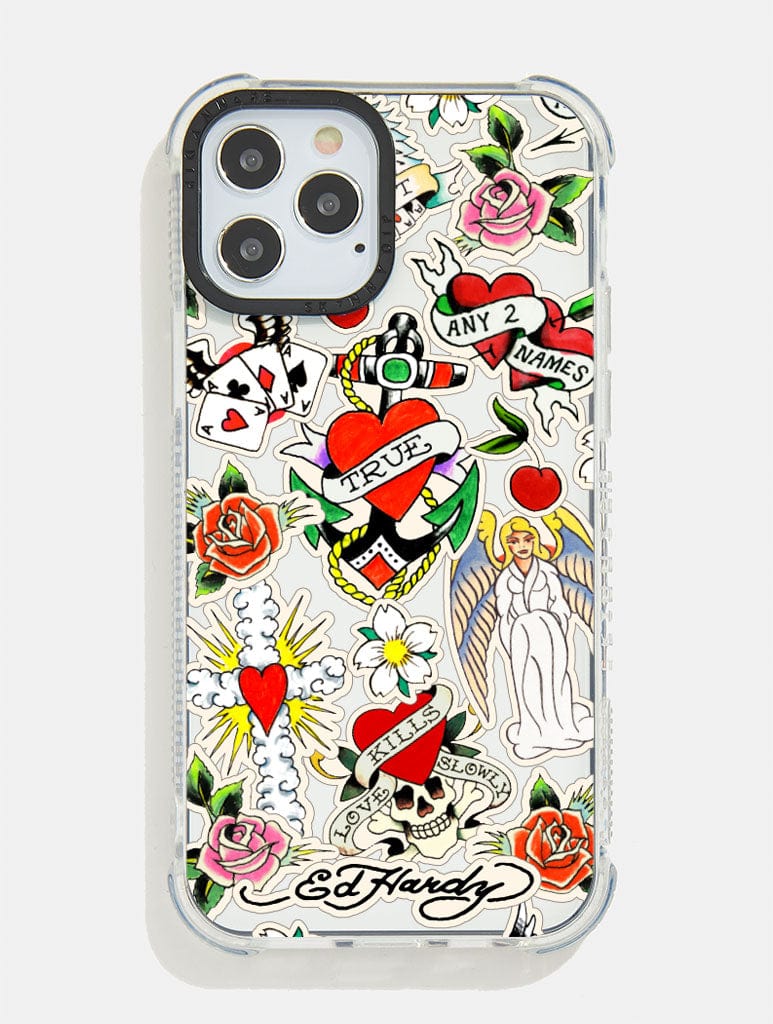 Ed Hardy x Skinnydip Tattoo Sticker Shock iPhone Case - Image 1