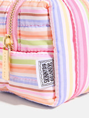 Exotic Flower Quilted Makeup Bag Set