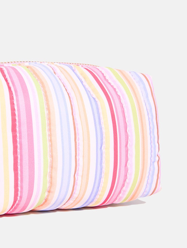 Exotic Flower Quilted Makeup Bag Set - Image 4