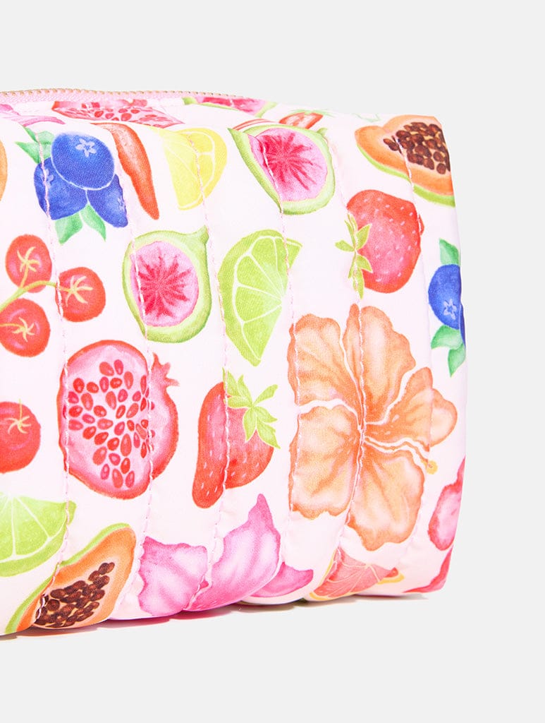 Exotic Flower Quilted Makeup Bag Set - Image 3