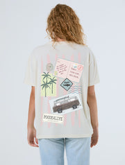 Island Sticker T-Shirt In White