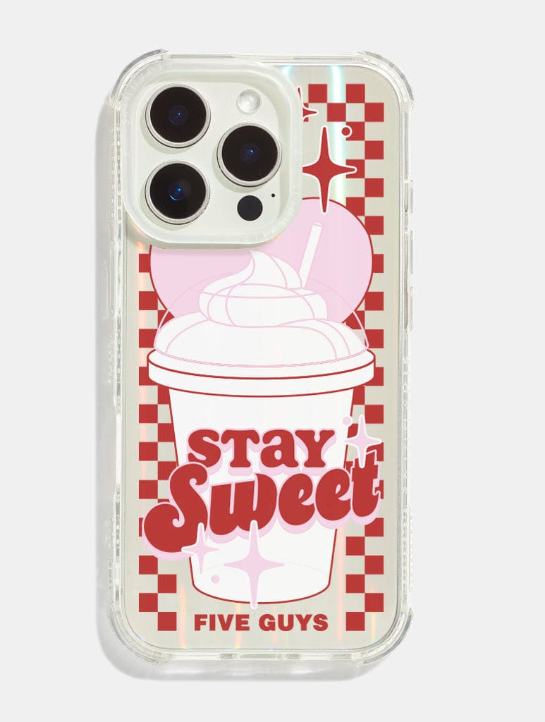 Five Guys x Skinnydip Red Stay Sweet Shock iPhone Case - Image 1