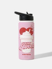 Five Guys x Skinnydip Stay Sweet 18oz Stainless Steel Water Bottle