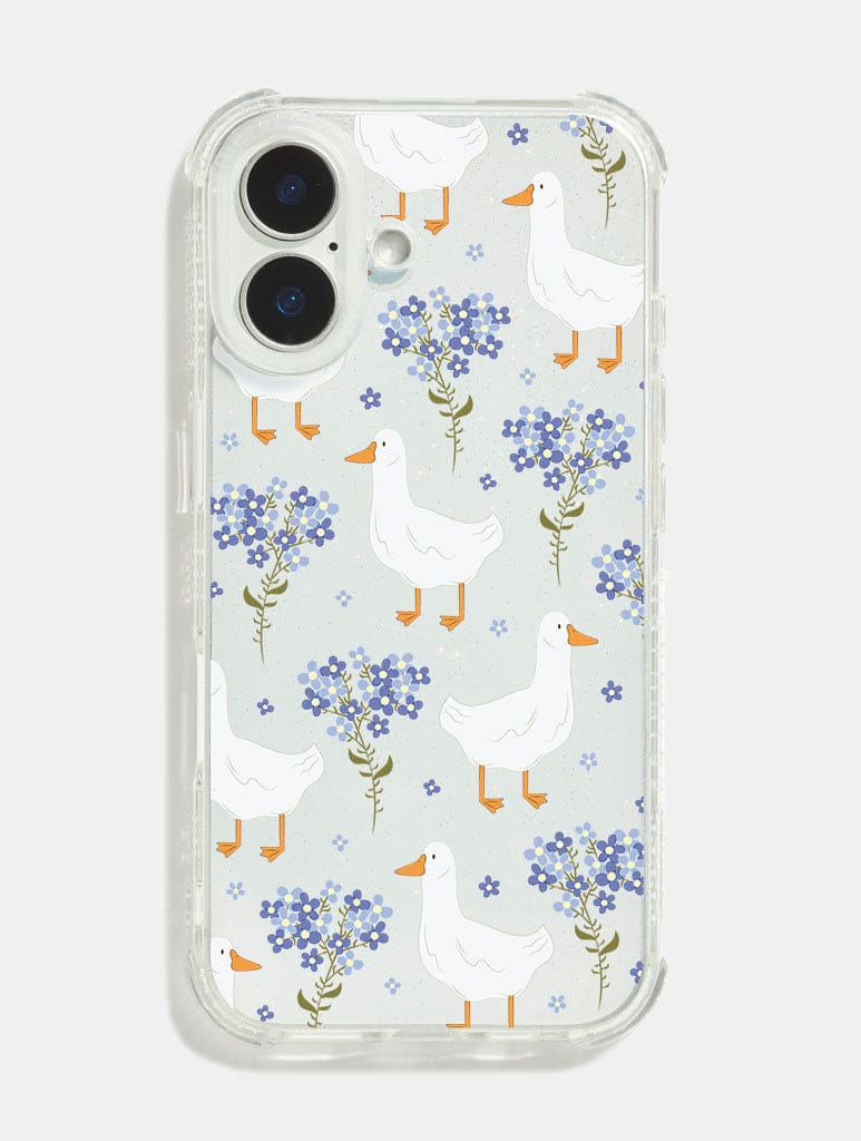 Floral Duck Shock iPhone Case - Image 1