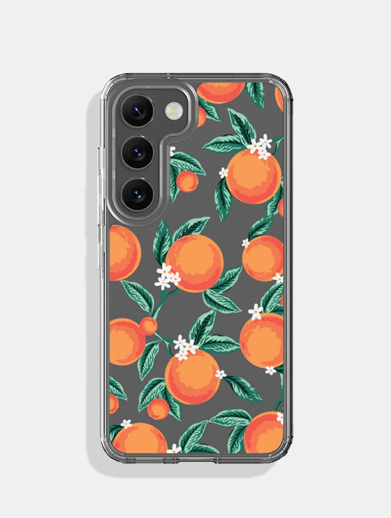 Floral Orange Android Case - Image 1