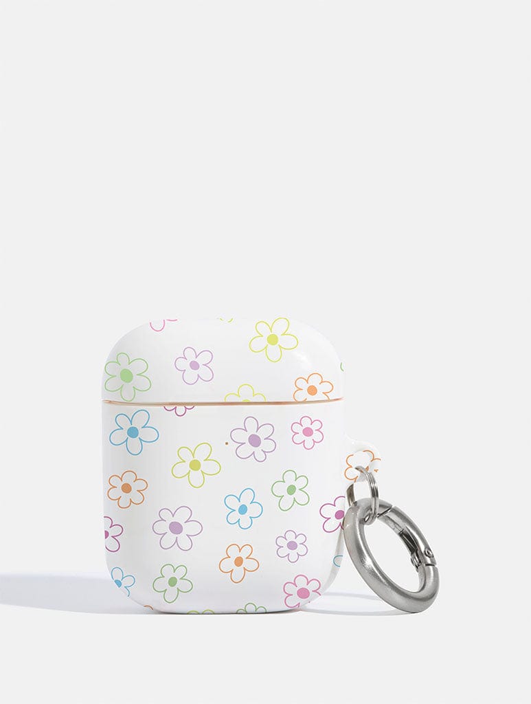 Flower Outline AirPods Case - Image 1