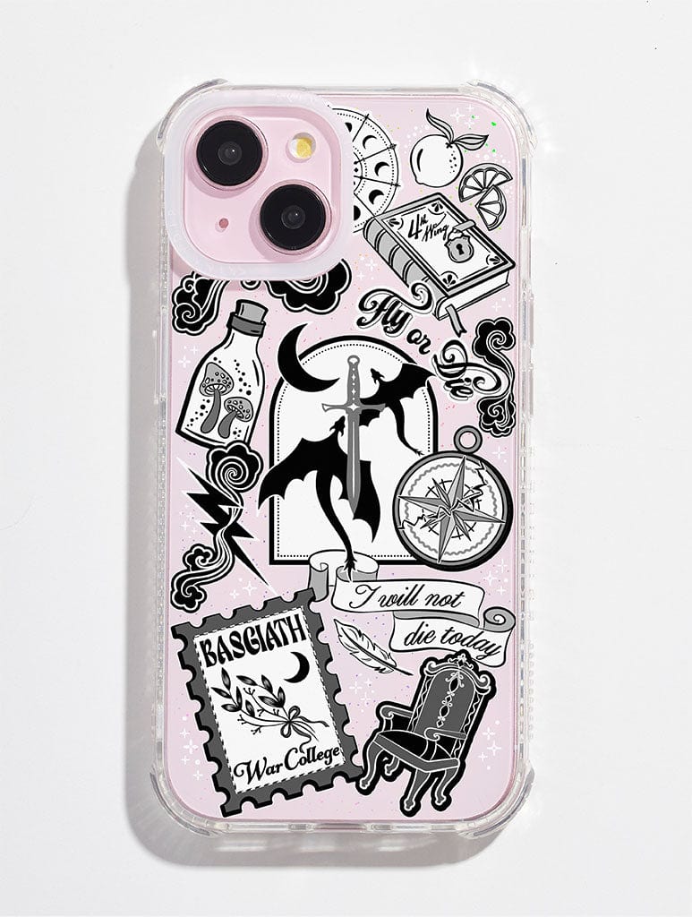 Fourth Wing Sticker Shock iPhone Case
