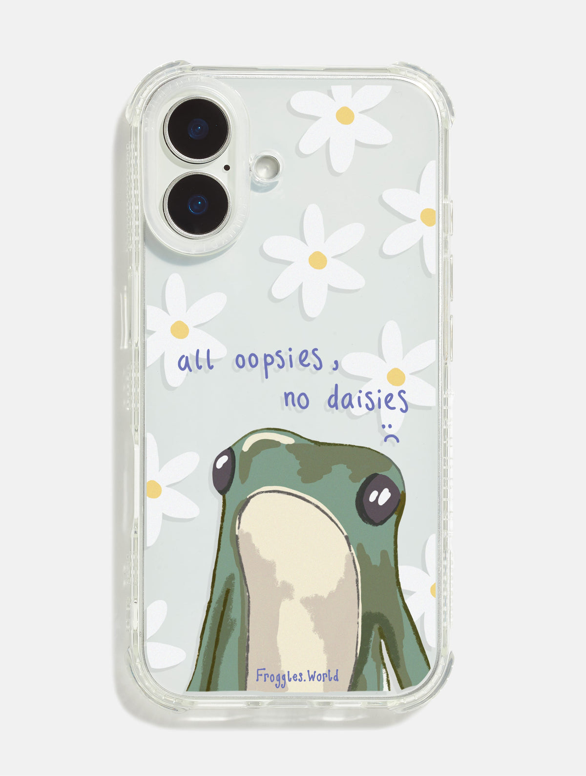 Froggles World x Skinnydip All Oopsies, No Daises Shock iPhone Case - Image 1